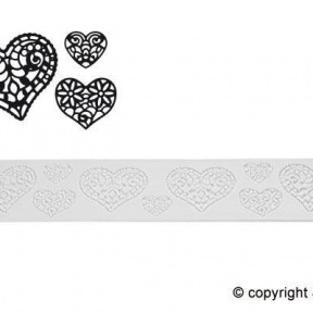 Tapis Texture Tricot "Hearts" ~ 40 cm