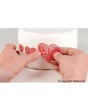 Tapis Texture Tricot "Hearts" ~ 40 cm