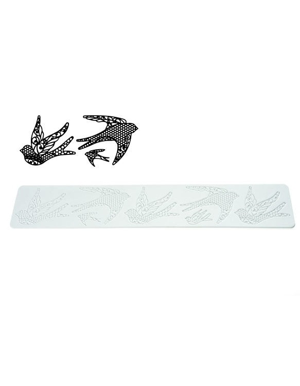Tapis Texture Tricot "Birds" ~ 40 cm