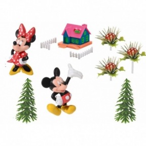 Kit Figurines Mickey Minnie Mouse Maison