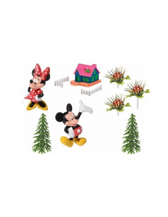 Kit Figurines Mickey Minnie Mouse Maison
