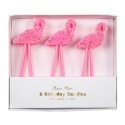 Bougies Flamants roses