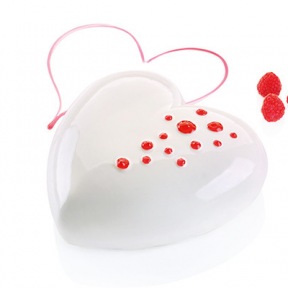 Moule en Silicone Coeur Bombe