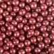 Perles pastel rouge 6mm