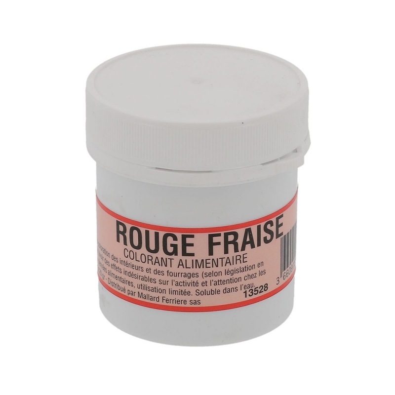 Colorant alimentaire en poudre hydrosoluble couleur rouge