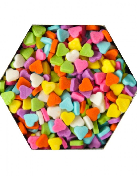 Confetti en Coeurs 3 Colorés