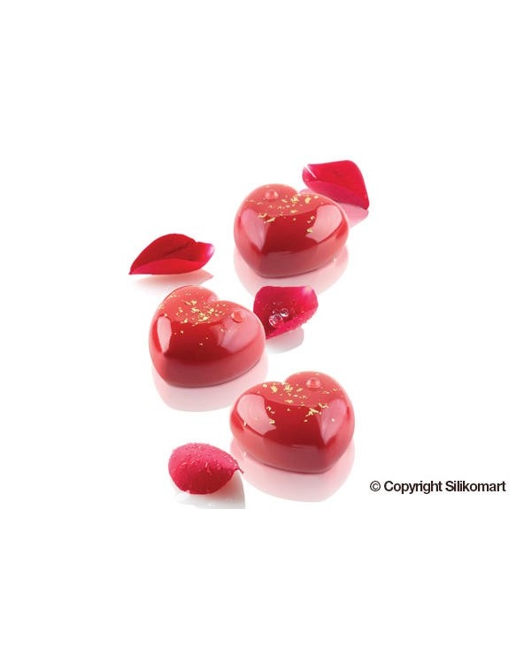 Moule en Silicone 15 Coeurs Silikomart