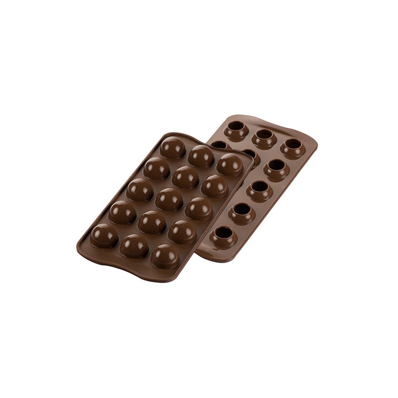 TARTUFINO Moule Chocolat mini boule Sphère en silicone SilikoMart 3Design