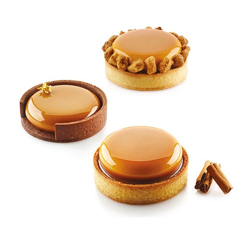 Moule pour réaliser des tartes et tartelettes circulaires, 2 formats  disponibles pour réaliser une tarte ou de mini tartelettes