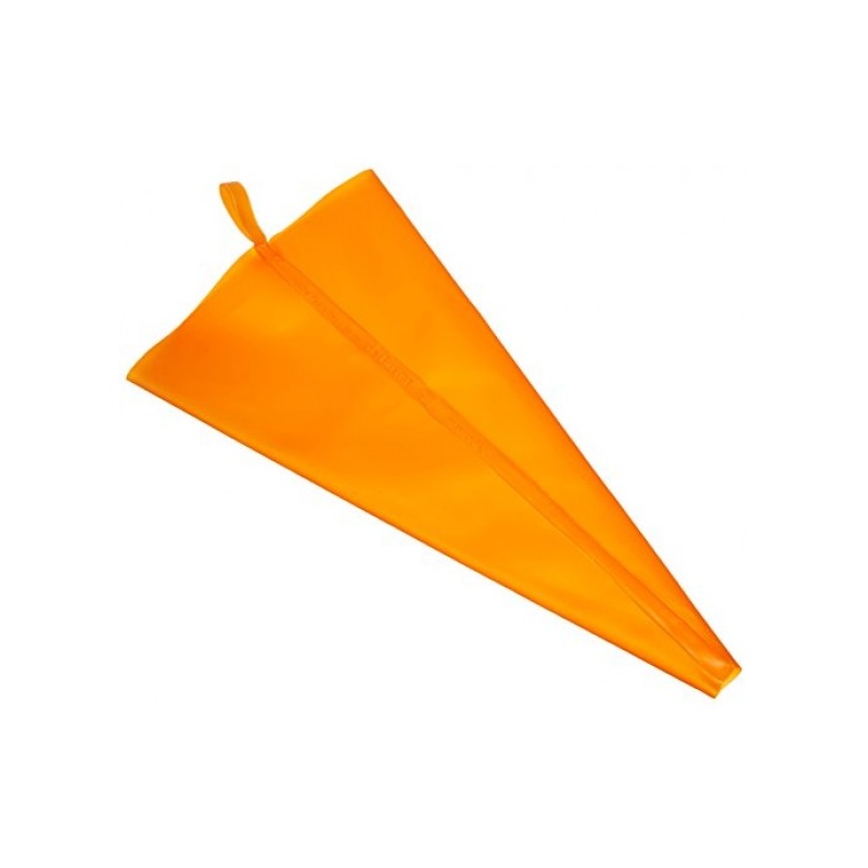 Poche à douille en silicone de couleur orange