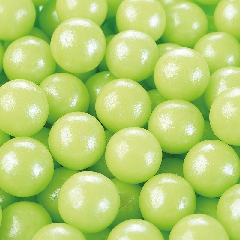 Lumea Perles de sucre comestibles, 7 mm, 130 g, pour décoration de gâteau  (vert) : : Épicerie