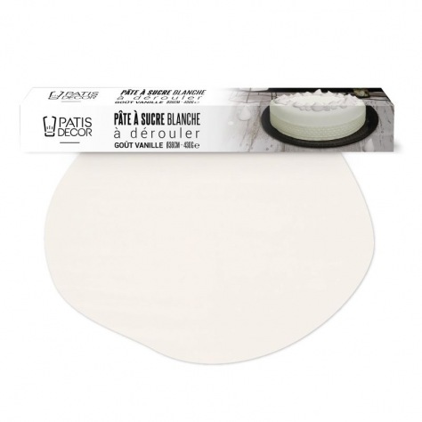 Pâte à sucre à dérouler : blanche