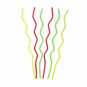 Bougies zigzag colorées