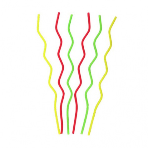 Bougies zigzag colorées