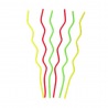 Bougies zigzag colorées