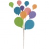 Ballons multicolores en sucre