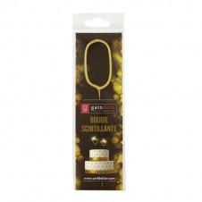 Bougies étincelles lettre Gold