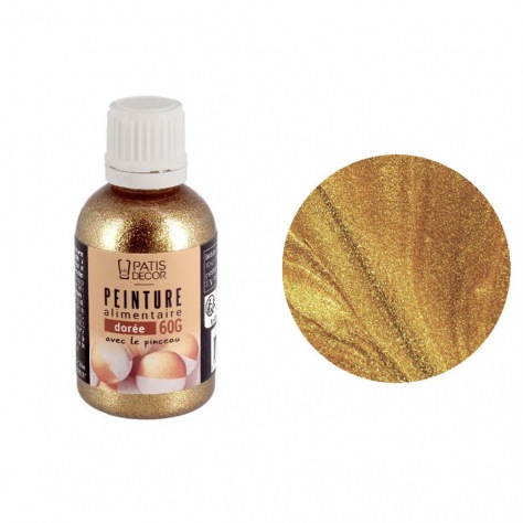 Peintures alimentaires métalliques