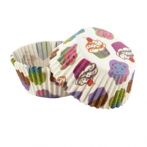 Caissettes Cupcakes "cupcakes" colorés