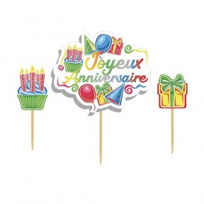 Cake Topper "Joyeux Anniversaire"