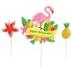 Cake Topper Tropical - Flamant rose